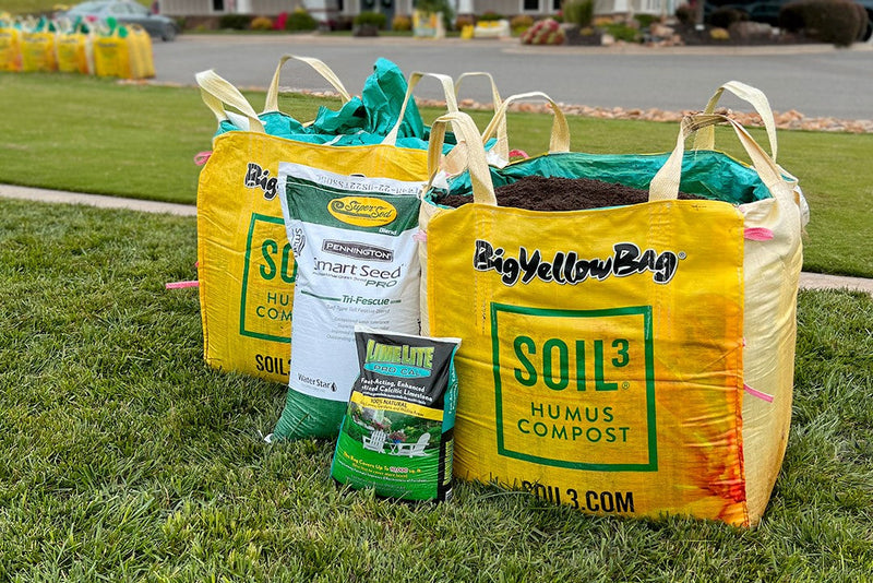 Elite Tall Fescue Seeding Package 4 with Soil³ Compost (cover 8,000 sq. ft.)