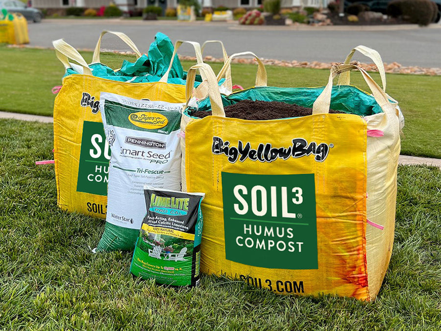 Elite Tall Fescue Seeding Package 4 with Soil³ Compost (cover 8,000 sq. ft.)